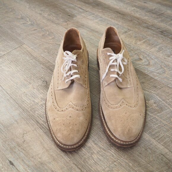 Johnston & Murphy Suede Wingtip Lace-up Derby sz 11 - Picture 3 of 8